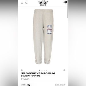 Boys lie no smoke sweatpants